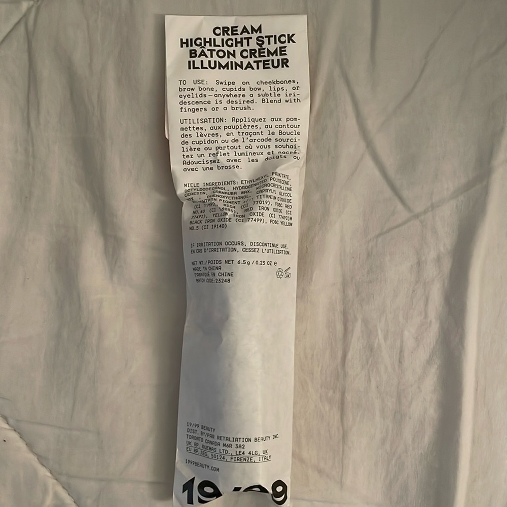 19/99 cream highlight stick